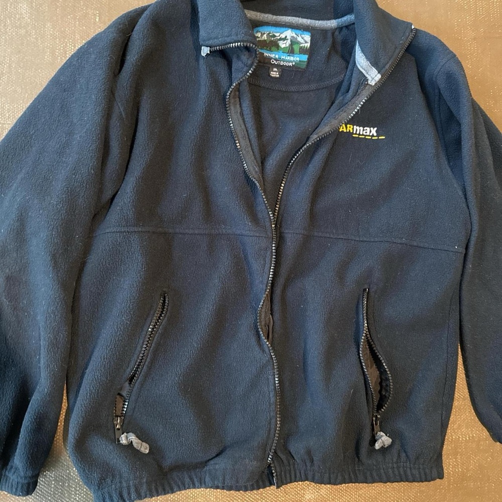 Blue Performance Jacket with Soft Fleece Finish